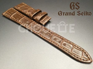 Correa de cuero marrón cocodrilo de 18 mm OEM Grand Seiko SBGW293 / 9S64-00X0 44GS - Imagen 1 de 8