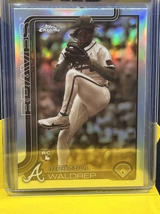 2025 Topps Chrome MLB - Sepia Parallel - #90 Hurston Waldrep (RC) - ATL Braves - Bild 1 von 2