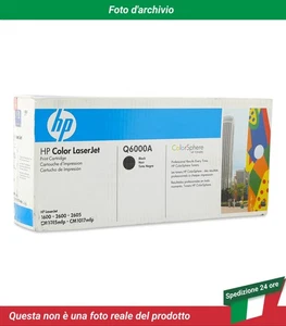 Q6000A HP Color Laserjet 2600 Cartuccia del Toner Nero - Zdjęcie 1 z 2
