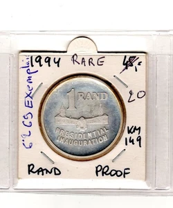 Afrique Du SUD SOUTH AFRICA 1 RAND 1994 PROOF KM.149 PRESIDENTIEL INAUGURATION - Picture 1 of 2