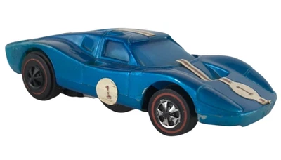 Ford Mark IV Sizzlers 1969 Redlines azul vintage Mattel RL sin probar Hot Wheels Foto 1 de 4