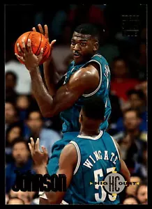 Tarjeta de baloncesto 1993 Stadium Club Larry Johnson #178 de los Charlotte Hornets - Imagen 1 de 2