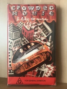 I LIKE TO WATCH ~ CROWDED HOUSE ~ AS NEW PAL VHS VIDEO - Picture 1 of 3
