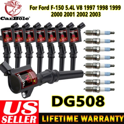 8 Ignition Coils DG508 & 8 Spark Plugs For Mercury Mountaineer 4.6L 02 03 04 05 Foto 1 de 4