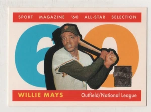 Topps Willie Mays 1997 reimpresión #13 San Francisco Giants BV $4 inserto - Imagen 1 de 1