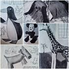 1950s Giraffe Scottie Dog Penguin Panda Fawn Soft Toy Paragon 68 Sewing Pattern