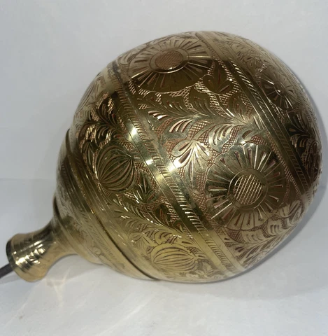 Gorgeous Vintage Flag Pole Topper 9 1/2" Gold Tone 2lbs 9oz Cover