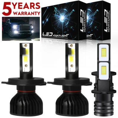 For Honda Element 2003-2006 2008 LED Headlight Hi Lo + Fog Light Bulbs Combo Kit - Изображение 1 из 4