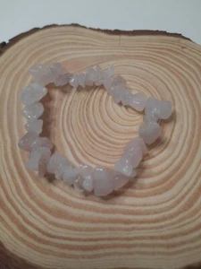 Pulsera Piedras Naturales Cuarzo Rosa - Imagen 1 de 3