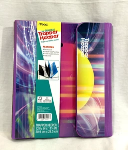 Vintage Trapper Keeper Purple Sunset Binder Retro 80s 90s Portfolio Mead NEW - Picture 1 of 4