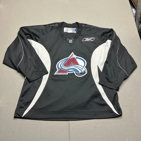 Vintage Colorado Avalanche Jersey Mens XL Black Sweater Reebok NHL Pullover Cover