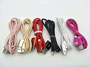 6FT USB Type C / Micro USB Data Sync Charger Cord Charging Cable Tablet Phones - Picture 1 of 12