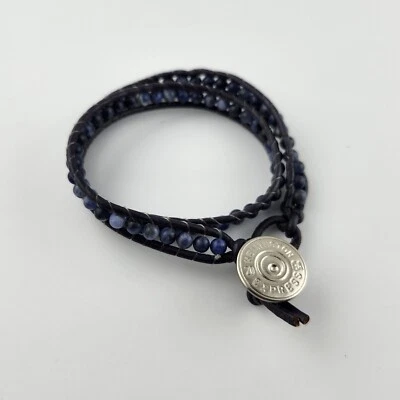 Kemington Express Wrap Bracelet Blue Stone Leather - Image 1 of 4