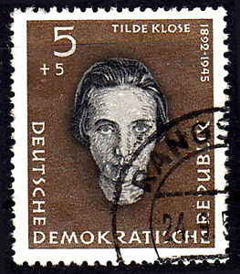 Deutschland DDR gestempelt Mathilde Klose Widerstand WWII Weltkrieg / 3019