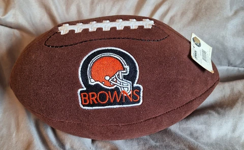 Cleveland BROWNS Plush Stuffed Football NFL Ensemble Sports Brown 1999 Cover