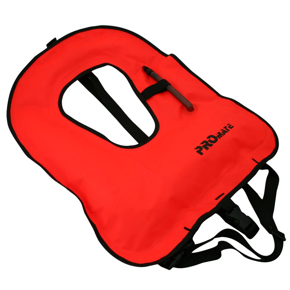 Promate SNORKEL VEST Adult Medium 80 - 150 lbs Orange Snorkeling Life Jacket