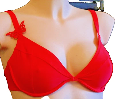 Fantasie Damen Bikini BH mit Bügel Gr.75D UK 34D Aphrodite Schmetterling-Fuchsia - Bild 1 von 3