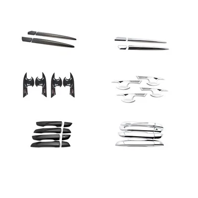 Juego completo manija de puerta espejo lateral rayas decoración moldura para Honda Civic 2016-2021 Foto 1 de 4