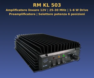 RM Kl 503 amplificador lineal 26-30 MHZ + antena preamplificador / 250 vatios - Imagen 1 de 1