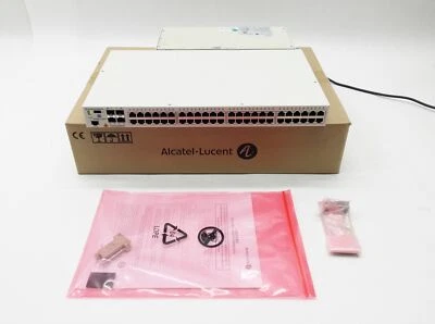 NEW ALCATEL-LUCENT OMNISWITCH OS6850-P48 6850 POE SWITCH 902542-90 +PS-510W-AC - Image 1 of 4