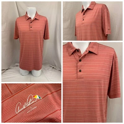 Arnold Palmer 衬衫 L 红色条纹 Polo 短袖 YGI Y1-200 — 第 1/4 张图片