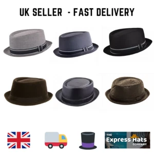 Childrens/small Adult Quality Fashion Pork Pie / Trilby Hats, 5  designs, - Picture 1 of 12