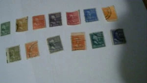1938-1939 issue U S Postage Stamps Presidential Series (13 stamps) - Picture 1 of 2