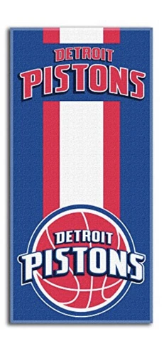 Northwest Detroit Pistons NBA Puzzle Series 30X60 Cotton Blend Beach Towel Cover
