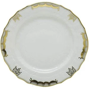 Herend Princess Victoria Gray Porcelain Dinner Plate, new - Picture 1 of 4