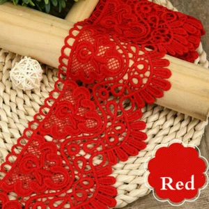 10.5CM Hollow Lace Ribbon Trim Fabric DIY Crafts Garment Sewing By Metre - Picture 1 of 22