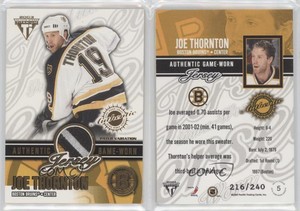2002-03 Pacific Private Stock Titanium /240 Joe Thornton #5 Patch