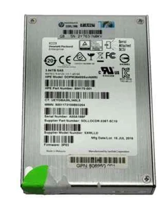 HP SanDisk 3.84TB 2.5" SAS SSD Solid State Drive 804170-001 - Afbeelding 1 van 1