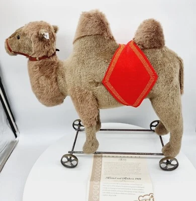 Nr 4! Steiff 400438 Kamel auf Rädern 1908 Replica limitiert 1000 50cm - Bild 1 von 4