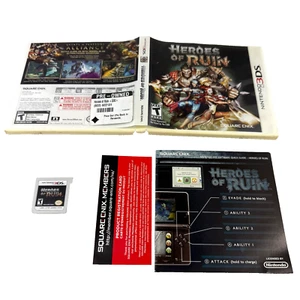 Heroes Of Ruin Game for Nintendo 3DS Square Enix Complete CiB Test Free Shipping - Picture 1 of 8