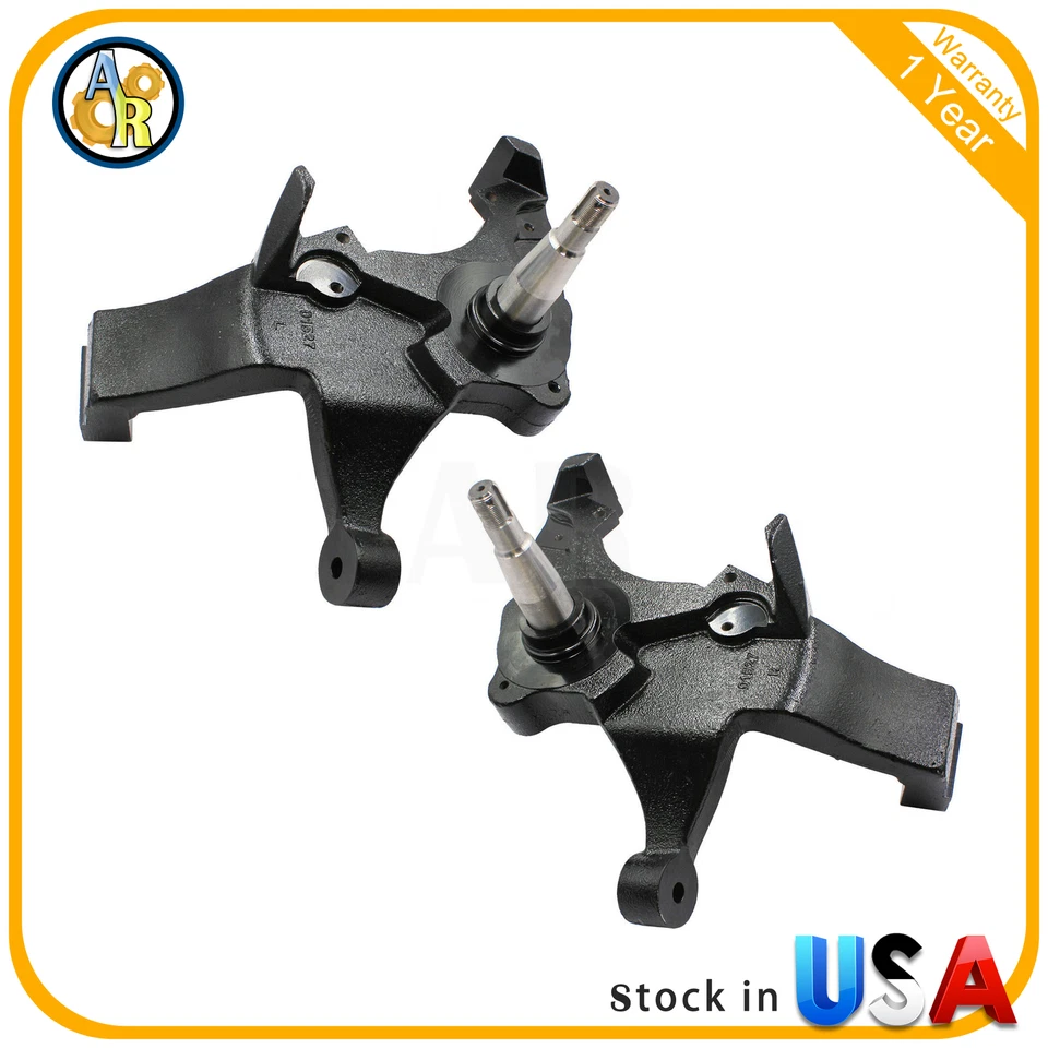 4" Lift Lifting Spindles For 1988-1998 Chevrolet C1500 C2500 With 6 Lugs 2WD Foto 1 de 4