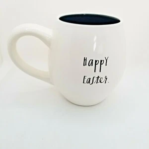 Rae Dunn Happy Easter coffee/tea/hot chocolate mug w/blue egg and blue interior. - Picture 1 of 4