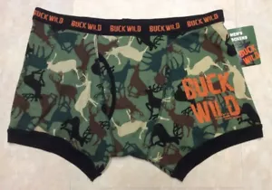 Stupid Factory Men's XL Cotton Multi-Color Buck Wild Boxer Brief - Picture 1 of 2