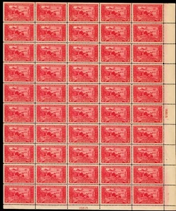 US #618 2c Lexington-Concord 'Birth of Liberty' Full Sheet of 50. MNH F-VF - Picture 1 of 12