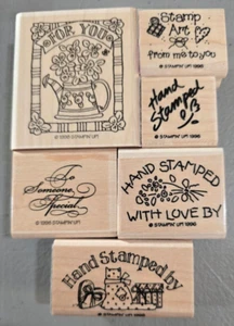 Stampin' Up! 6 Signature Rubber Stamps To Sign Your Stamp Creations - Picture 1 of 2