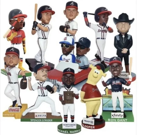 Atlanta Braves 2023 Complete Bobblehead Set Truist Park SGA  (12 Total) Cover