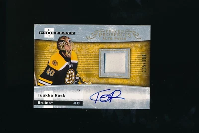 2007-08 Fleer Hot Prospects Prized Prospects Auto Patch #223 Tuukka Rask 235/399 - Image 1 of 2