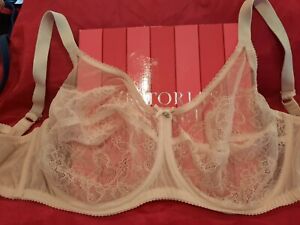WACOAL NEW 40DDD UNDERWIRE  UNLINED IVORY bra EXCELLENT CONDITION 