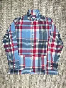 Chaqueta vagabundo ENGINEERED GARMENTS, HOMBRE MEDIANA, algodón Madrás, azul a cuadros, EE. UU. - Imagen 1 de 8