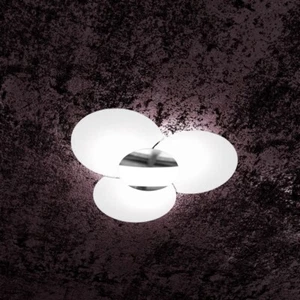White Glass Chrome Modern Ceiling Light with 6 Lights TPL 0662 - Picture 1 of 1