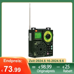RETEKESS TR112 DSP Digital Display Multi-band Bluetooth-kompatibel Radio