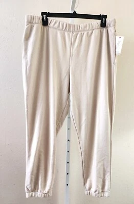 Secret Treasures Women's Comfy Sleep Lounge Pull On Jogger Pants Ivory XL 2X - Image 1 of 4
