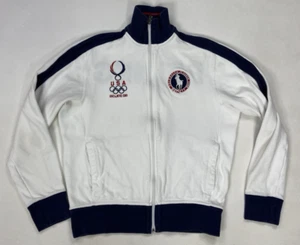 Polo Ralph Lauren Beijing 2008 Olympic Team USA Track Jacket Men Small White - Picture 1 of 11