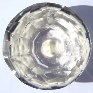large clear cut glass wardrobe & cupboard pulls door knobs 50 mm (2 inches) - Picture 1 of 6