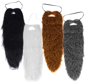Beards - 4 Pack - Long Beard Costume - 23" Beards - Fake Beard and Mustaches ... - Bild 1 von 7