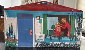 Vintage Barbie Skipper Deluxe House Dollhouse Carrying Case Trunk Mattel 1965 - Picture 1 of 11